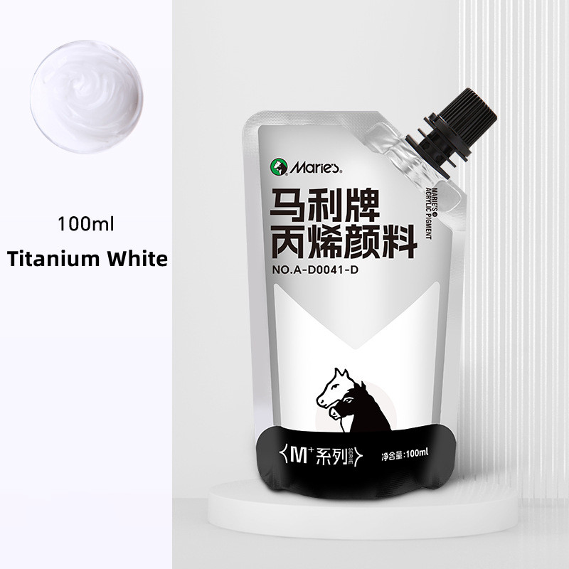 Maries สีอะคริลิค 100ml กันน้ำและกันแดด เหมาะสำหรับภาพวาดด้วยมือและโครงการ DIY Acrylic Paint