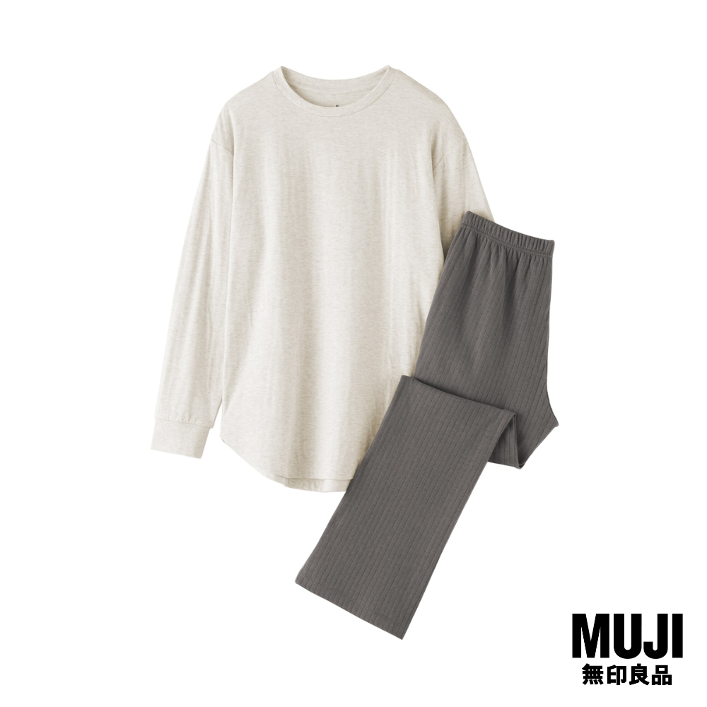 มูจิ ชุดลำลองแขนยาว ผู้หญิง - Women's Lyocell Blended Long Sleeve Loungewear Set รุ่น FD1NEA6S ราคา 1,290 บาท*ส่งฟรี