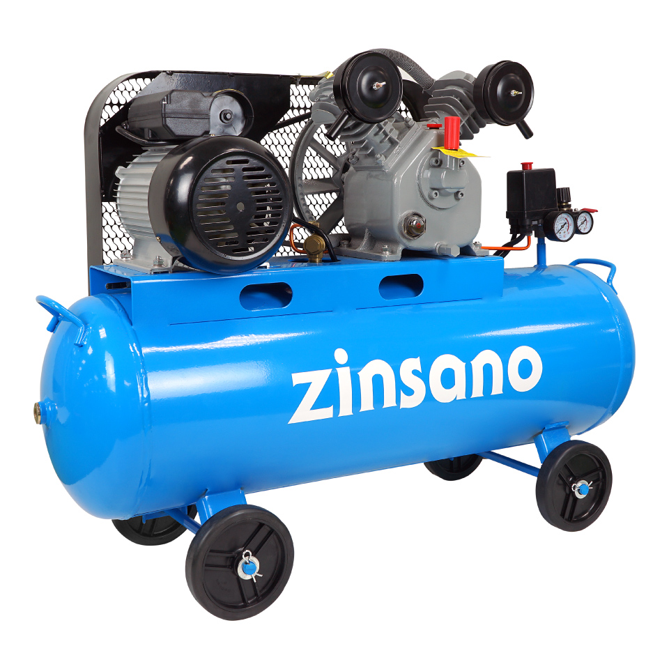 Zinsano ปั๊มลมลูกสูบสายพาน 2.0 แรงม้า 70 ลิตร รุ่น ACP20701 - ทนทาน ประสิทธิภาพสูง ราคา 14,500 บาท*ส่งฟรี