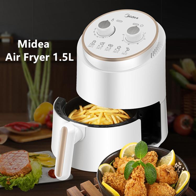 Midea Multi-function Electric Air Fryer Large Capacity 1.5L Household Oil Free Air Fryer French Fries MF-ZY1501