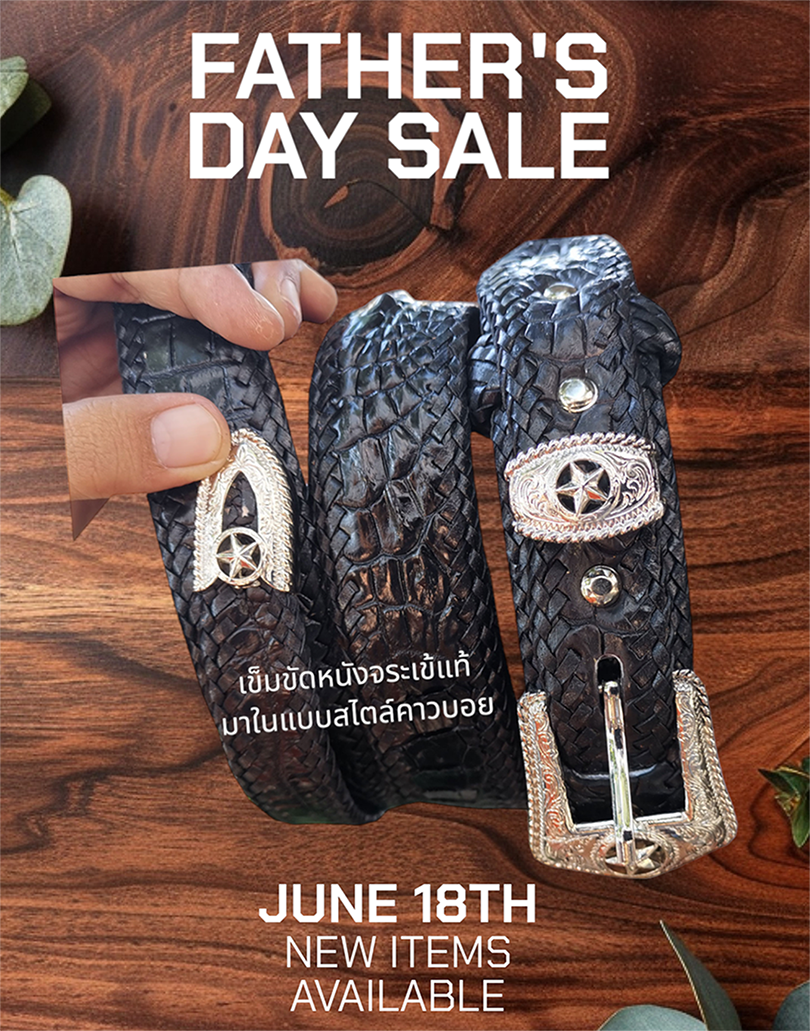 Very Nice Crocodile Belt And Buckle Style Cowboy ราคา 1,600 บาท*ส่งฟรี