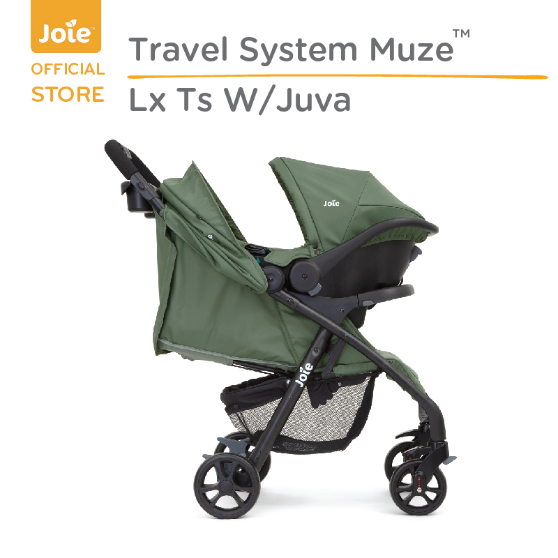 รถเข็นเด็ก พร้อมตะกร้าคาร์ซ๊ท Joie รุ่น Travel System Muze Lx