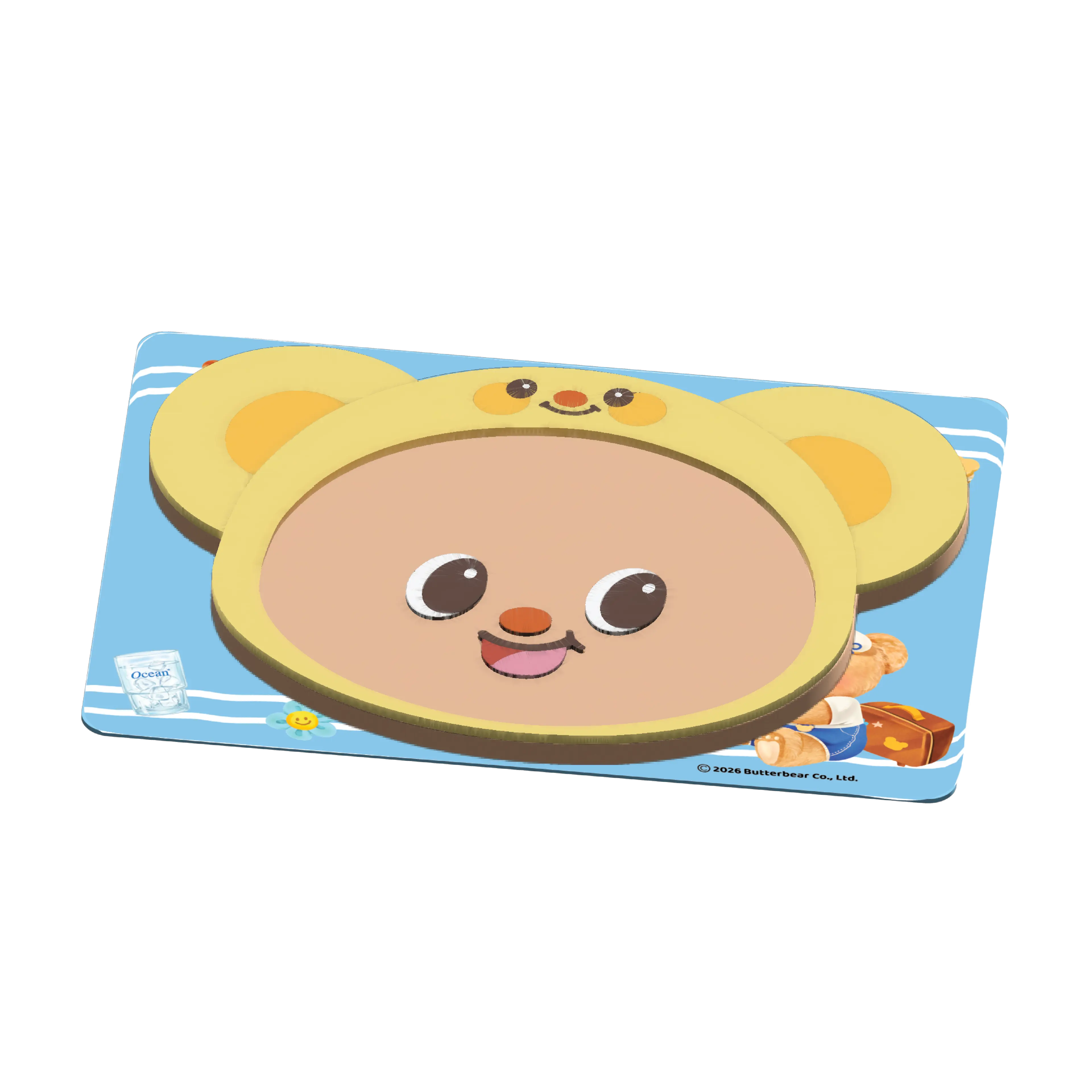 [Gift Items Not for Sale][Gwp] Coaster Butterbear, the Cutest Butter Bear Coaster (Assorted Colors)