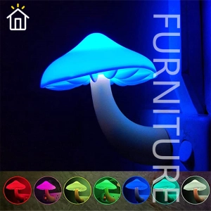 ภาพหน้าปกสินค้า⚡FT⚡Gift LED Night Lights Mushroom Shape Automatic Sensor Bedroom Decor Wall Lamps for Kid Room Bedside Lamp US Plug ที่เกี่ยวข้อง