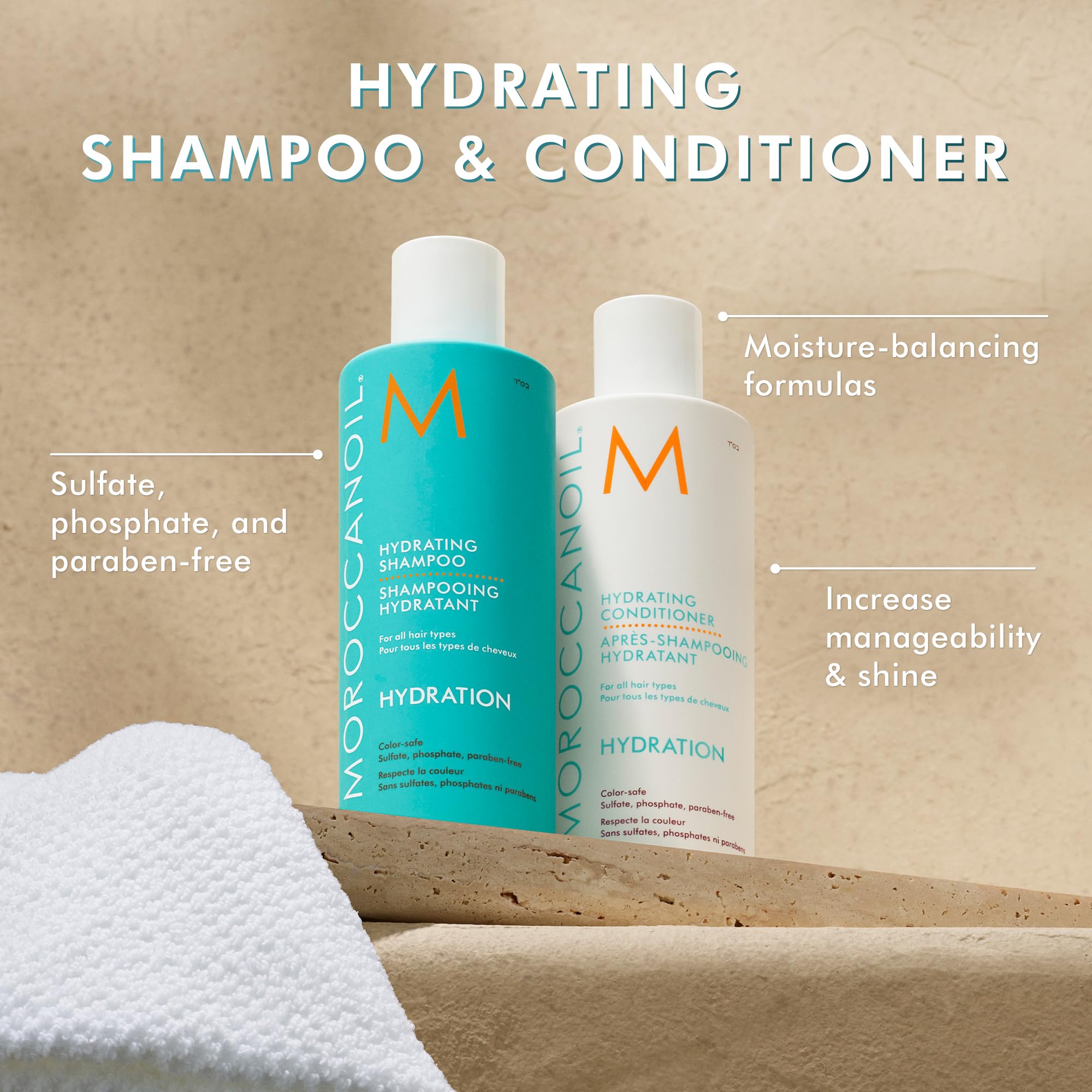 แชมพูสระผม ครีมนวดผม ทรีทเม้นท์ฟื้นฟูผม Moroccanoil Hydration Shampoo/ Hydrating Conditioner 250ml ราคา 198 บาท*ส่งฟรี