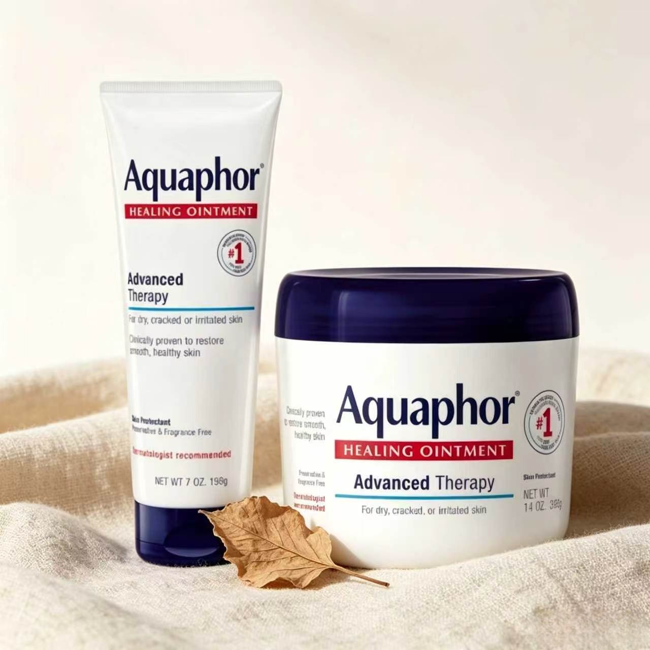 Aquaphor Dry Skin Revitalizing Cream, 7 Ounces, Popular Deep Nourishing Formula. Helps Repair Dry, Flaky, and Cracked Skin. Relieves Skin Irritation. Can Be Used All over the Body. Clinically Tested. Gentle Formula, Safe for Sensitive Skin. ราคา 459 บาท*ส่งฟรี