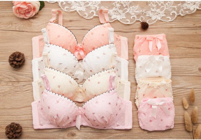 ชุดชั้นในเด็กโต สาววัยรุ่น BRA SET เสื้อใน กางเกงใน ชุดชั้นในสตรี ใส่สบาย ลายลูกไม้ ซีทรู ( แบบเซ็ท)