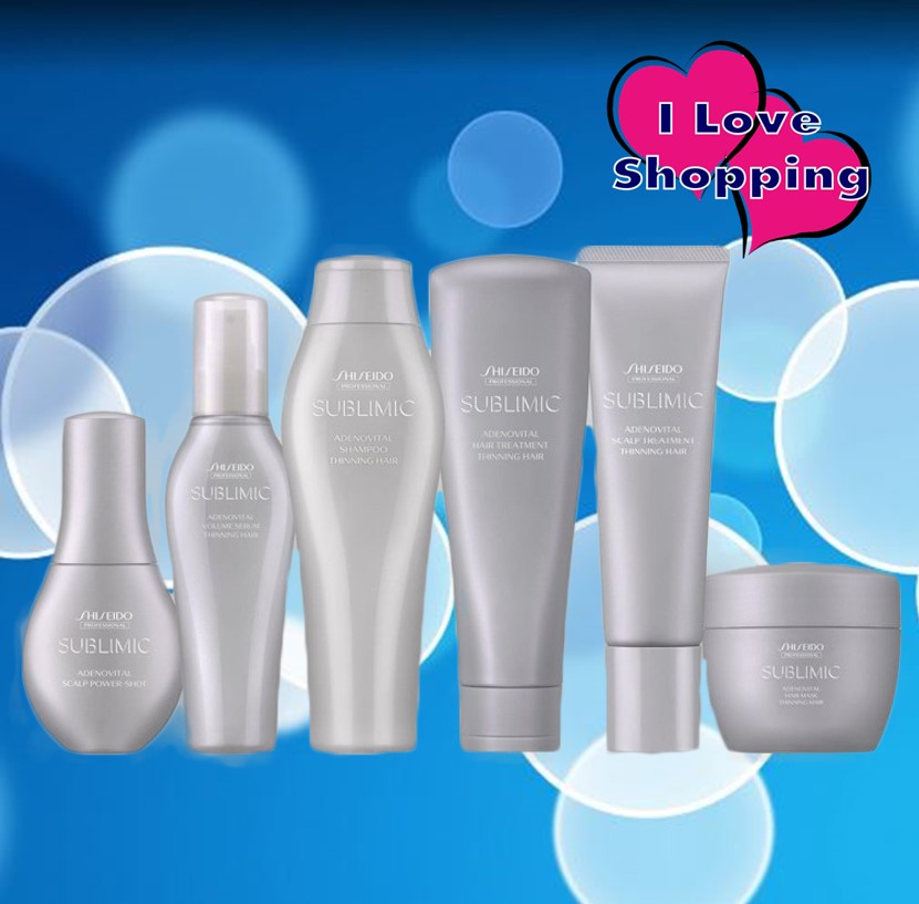 Shiseido Sublimic Adenovital Shampoo/Treatment/Mask/Power Shot Shampoo, Treatment, Mask, Serum for Hair Loss, Thinning Hair. ราคา 2,190 บาท*ส่งฟรี