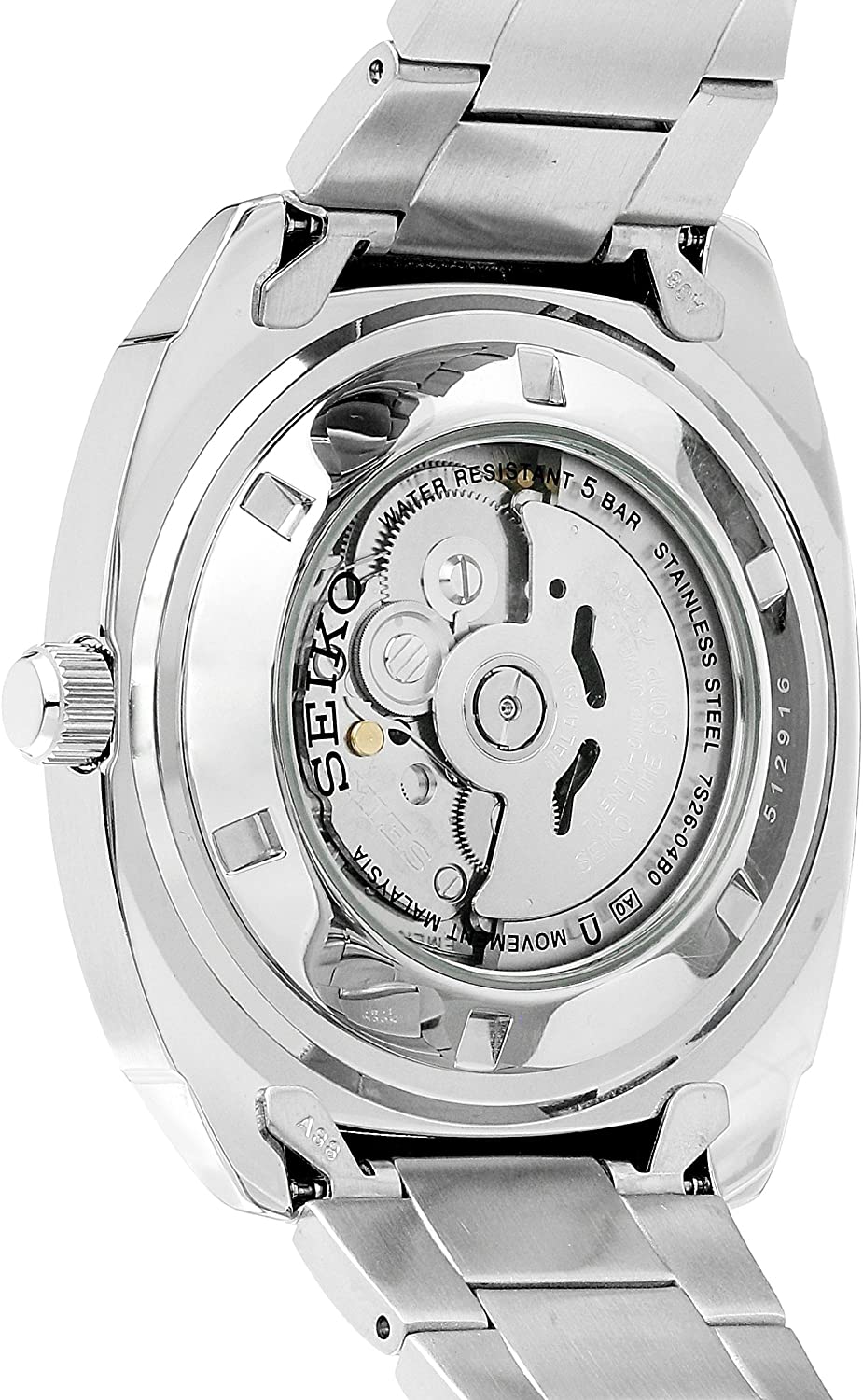 Đồng hồ Seiko cổ sẵn sàng (SEIKO SNKM97 Watch) Seiko SNKM97 Analog Green  Dial Automatic Silver Stainless Steel Watch [Hộp & Sách hướng dẫn của Nhà  sản xuất + Người bán bảo