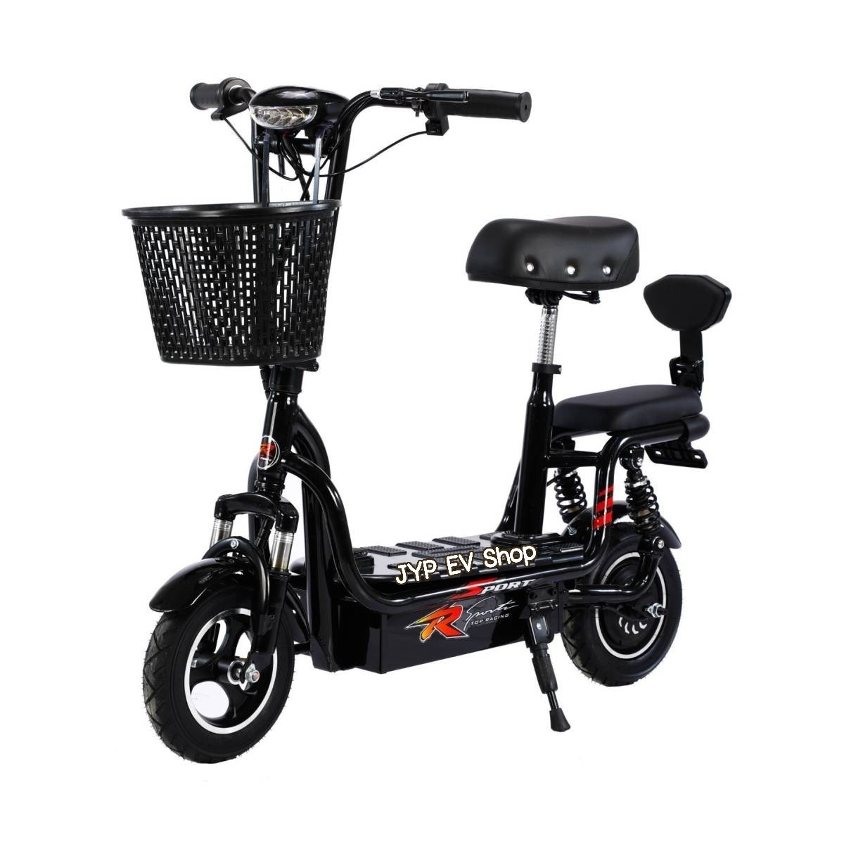 สกูตเตอร์ไฟฟ้ารุ่นเบาะซ้อน ล้อ 10 นิ้ว โครงเหล็กทั้งคันคันใหญ่ สีสวย แข็งแรง มากกกก No.008-10 ราคา 6,990 บาท*ส่งฟรี