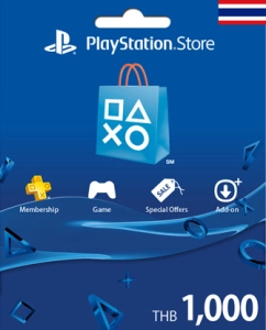 สินค้า Playstation Store 1000 Bant (TH) (PSN) (Zone 3) (Code Add Money with 1000 Bant in Playstation Store with game)
