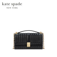 Kate Spade New York กระเป๋าสะพายข้างรุ่น Deco Quilted Mini Flap Chain Crossbody KI763 001 สี Black