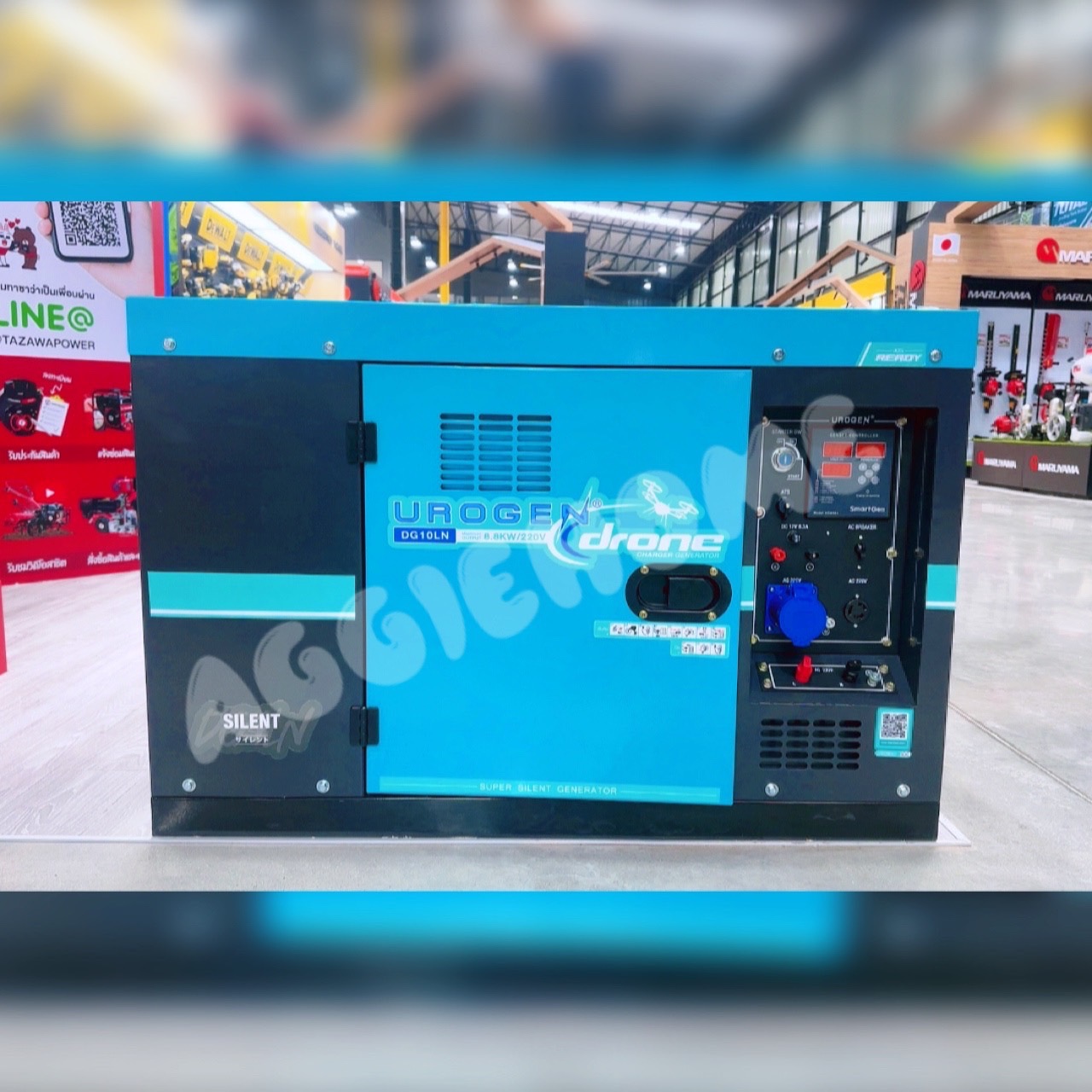 UROGEN เครื่องปั่นไฟ ดีเซล รุ่น DG10LN 8.8KW 220V กุญแจสตาร์ท พร้อมช่องต่อ ATS และ จอแสดงผล SmartGen เก็บเสียง ปั่นไฟ เครื่องกำเนิดไฟ ราคา 74,000 บาท*ส่งฟรี