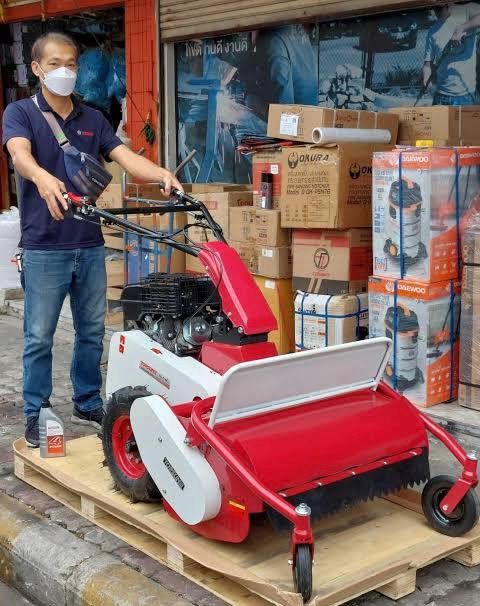 #First in Thailand, Y BLADE lawn Mower 9 HP with zero turn (Can Destroyed all the grass Condition everywhere) and Self Driving #TOPSUN Japan standard #Warranty 1 Year ราคา 35,500 บาท*ส่งฟรี