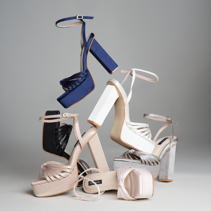 PETCHPLOY - Valence Shoes รองเท้าส้นสูง สายคาดผ้าซาตินเกรดพรีเมี่ยม ใส่แล้วขาเรียวยาว ราคา 3,590 บาท*ส่งฟรี