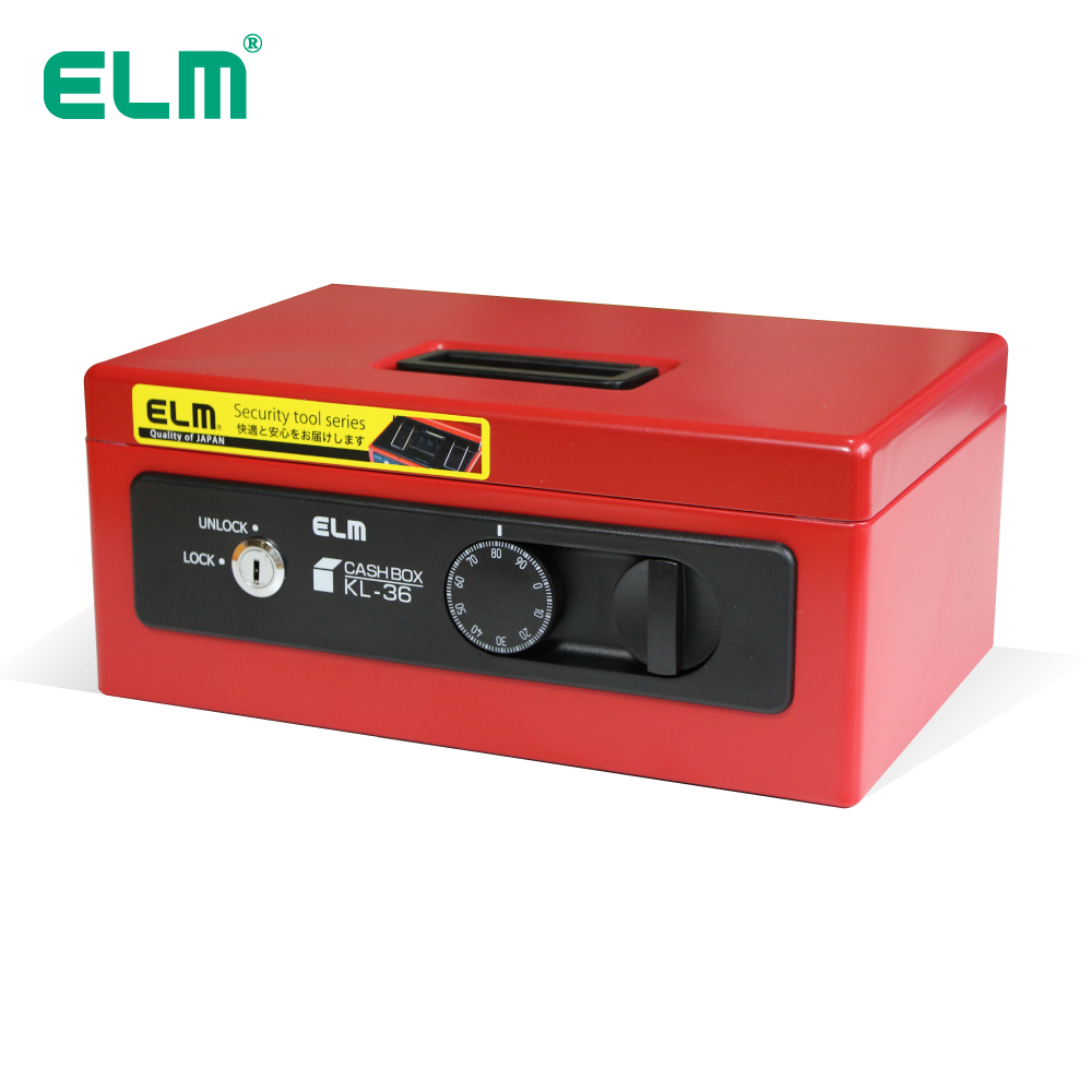 ELM (อีแอลเอ็ม) กล่องเซฟล็อครหัส+กุญแจ สีแดง รหัส KL-36-RED ราคา 3,385 บาท*ส่งฟรี