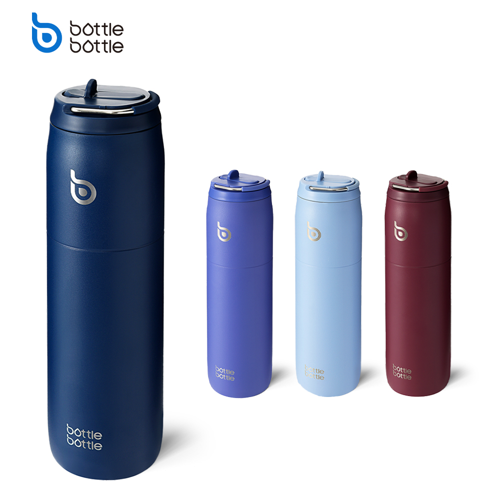 BOTTLE BOTTLE 32oz Insulated Water Bottle with Dual-use Lid and Straw Double Walled Iced Travel Coffee Mug for Woman and Man with Stainless Steel Handle ราคา 959 บาท*ส่งฟรี