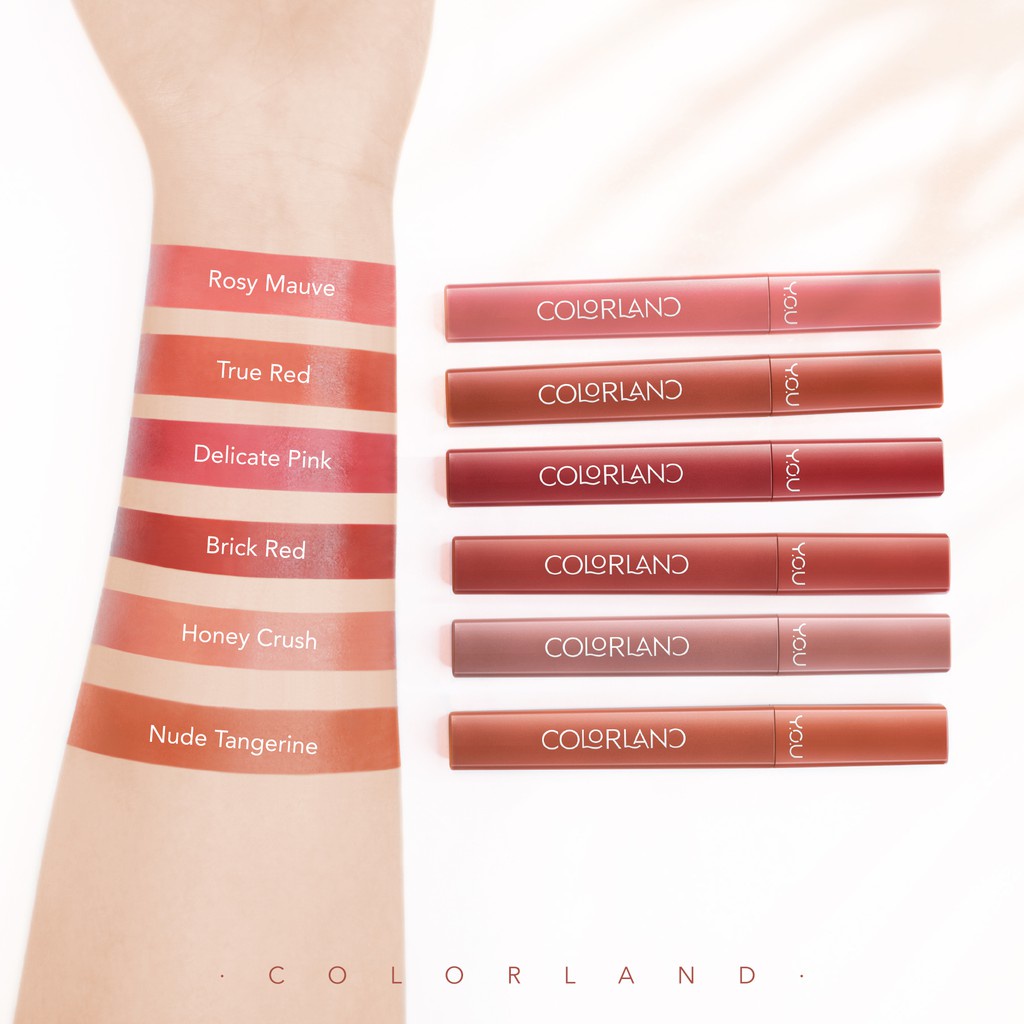 YOU Colorland Powder Mousse Lip Stain 3.2g ลิปมูสเนื้อบางเบา เกลี่ยง่าย ไม่ตกร่อง ลิปติดทน ลิปปากชุ่มชื้น ลิปมูส 5 YOU Colorland Powder Mousse Lip Stain 3.2g ลิปมูสเนื้อบางเบา เกลี่ยง่าย ไม่ตกร่อง ลิปติดทน ลิปปากชุ่มชื้น ลิปมูส 7eae0e8d4735a2083ca9a5dfc2775f98