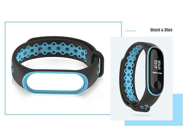 Mi Band 3 สายสำหรับเปลี่ยน สร้อยข้อมือซิลิโคน สายรัดข้อมือสำหรับ Mi Band 3 นาฬิกาข้อมือแบบสมาร์ท สปอร์ต