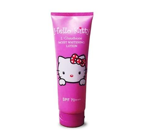 hello kitty l glutathione moist whitening lotion spf 70 โลชั่น HELLO KITTY L-Glutathione SPF70 ( 1 หลอด )