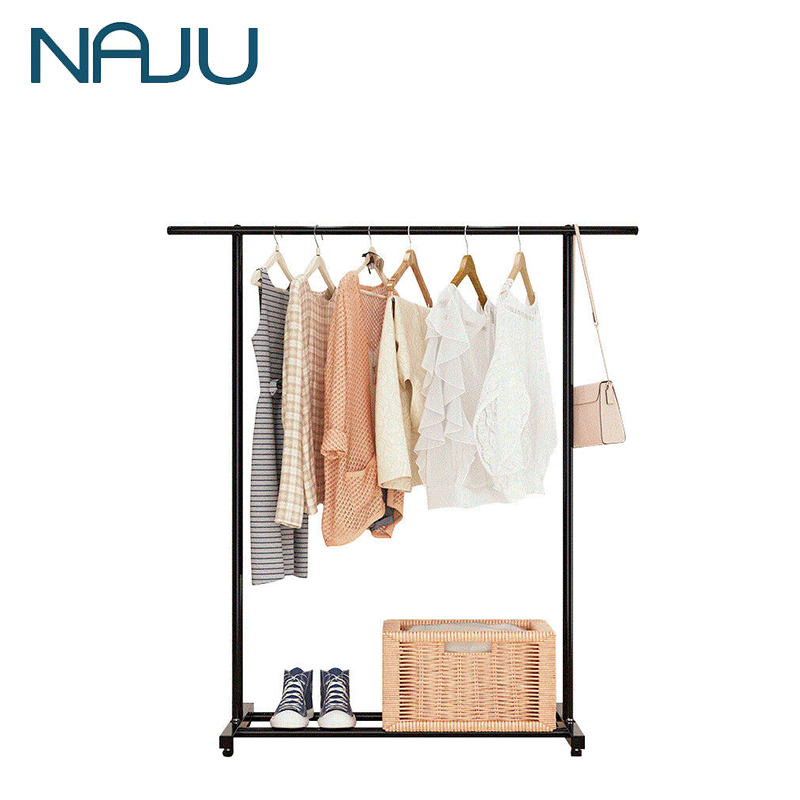 Naju ราวตากผ้า 100 cm ราวแขวนผ้า ราวแขวนกระเป๋า ราวแขวนเสื้อผ้า ราวตากผ้าสแตนเลส ราวแขวนเสื้อ Coat Rack ราคา 219 บาท*ส่งฟรี