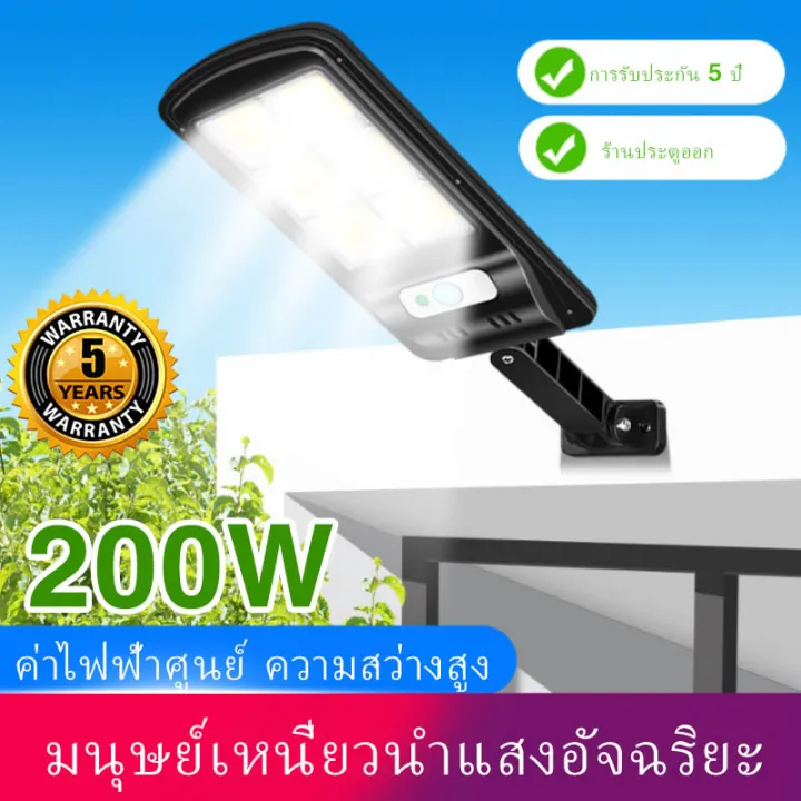 โคมไฟโซล่าเซลSolar Motion Sensor Light ตรวจจับความเคลื่อนไหว เปิด/ปิดไฟอัตโนมัติ ชาร์จไฟด้วยพลังงานแสงอาทิตย์ สว่างเห็นชัด กันน้ำได้ ทนควา