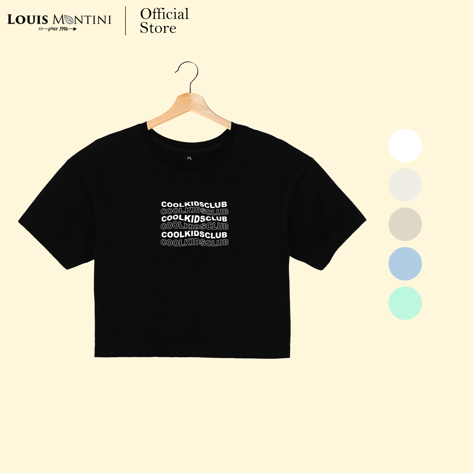 Louis Montini เสื้อครอปผู้หญิง 100% Cotton Women Crop tops (Coolkidsclub Ver.1) LMTS14 ราคา 249 บาท*ส่งฟรี