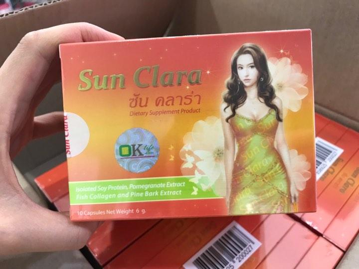 ซันคลาร่า Sun Clara อาหารเสริมสำหรับผู้หญิง ขนาด 10 แคปซูล ของแท้แน่นอน(กล่องส้ม) ซันคลาร่า Sun Clara อาหารเสริมสำหรับผู้หญิง ขนาด 10 แคปซูล ของแท้แน่นอน(กล่องส้ม)