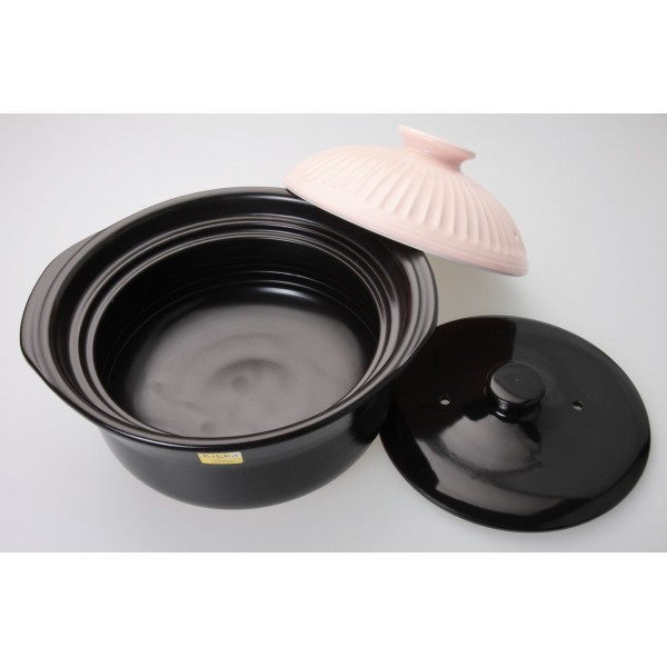 Twin Fish หม้อเคลือบดินเผา 2.6 ลิตร 193-1811 Kikka Rice Cooker 5 Cup (ฝาสีชมพู) ราคา 3,181 บาท*ส่งฟรี