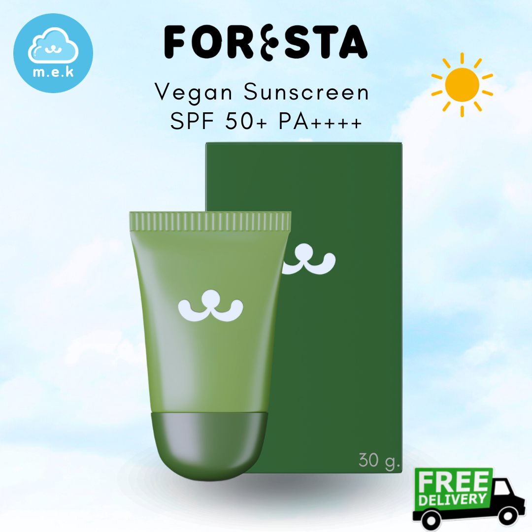 (Agent) ☁️ Foresta Vegan Sunscreen Spf50+ Pa++++ Foresta Vegan Sunscreen Spf50+ Pa++++ (Free Delivery) (M.E.K) ราคา 1,470 บาท*ส่งฟรี