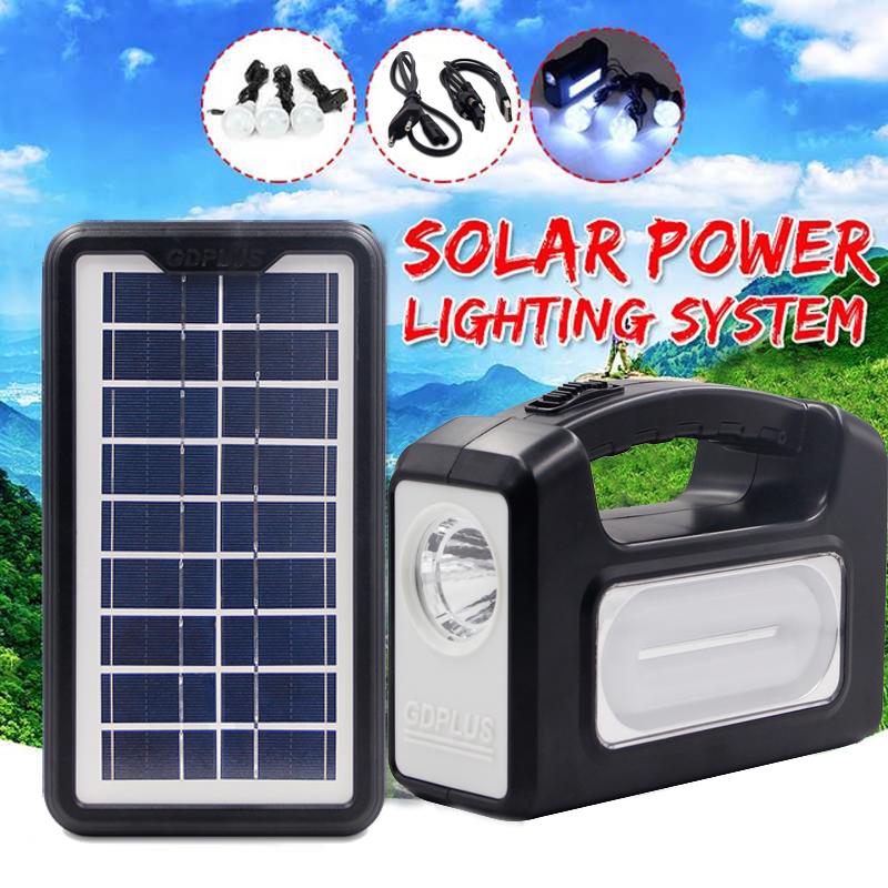 ไฟสปอตไลท์ กันน้ำ ไฟ Solar Light Solar Cell ใช้พลังงานแสงอาทิตย์ โซลาเซลล์ with 3 หลอดไฟโซลาเซล