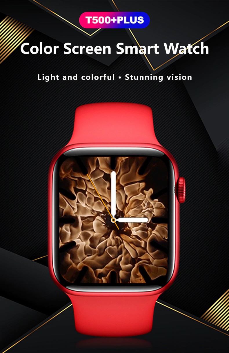 รูปภาพของ ถูกที่สุด  [ส่งจากไทย] นาฬิกาสมาร์ทวอช์ Smart Watch นาฬิกาเพื่อสุขภาพ สมาร์ทวอชท์ เพื่อสุขภาพ T500+Plus โทรเข้า-ออกได้ เปลี่ยนรูปหน้าจอได้ ฟังเพลงได้ รองรับภาษาไทย