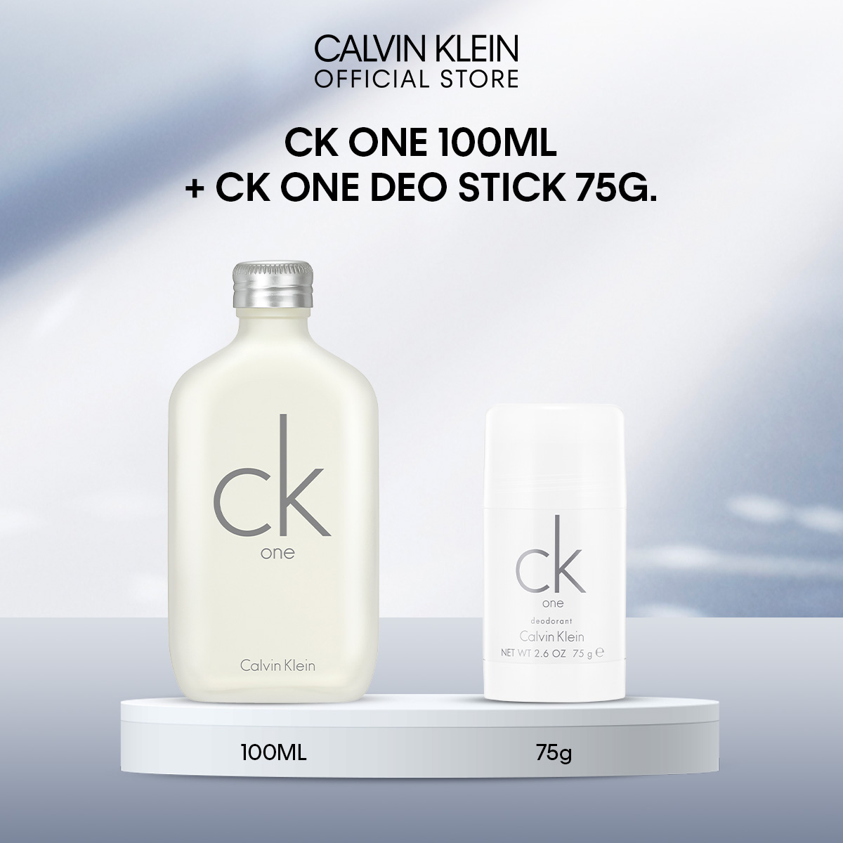 [Exclusive Set] Calvin Klein Fragrances CK One - เซ็ทน้ำหอม CK One Eau De Toilette 100ml + CK One Deodorant Stick 75g ราคา 4,380 บาท*ส่งฟรี
