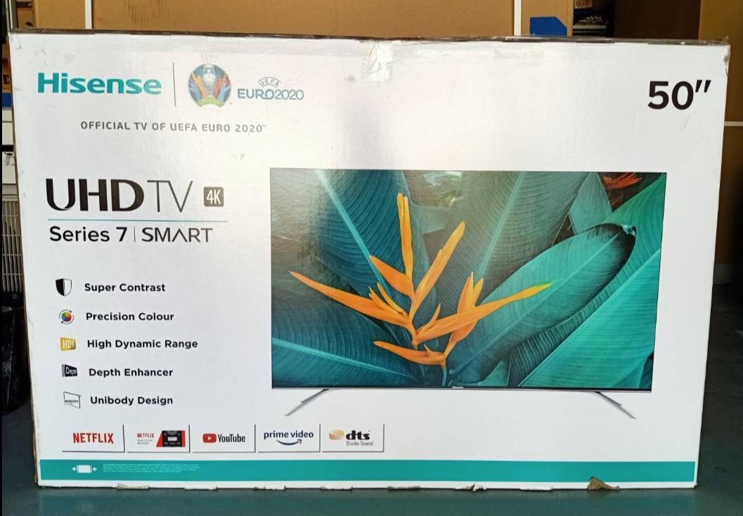 Hisense Smart 4K UHD FLAMELESS TV 50นิ้ว (50B7500UW) Grade B