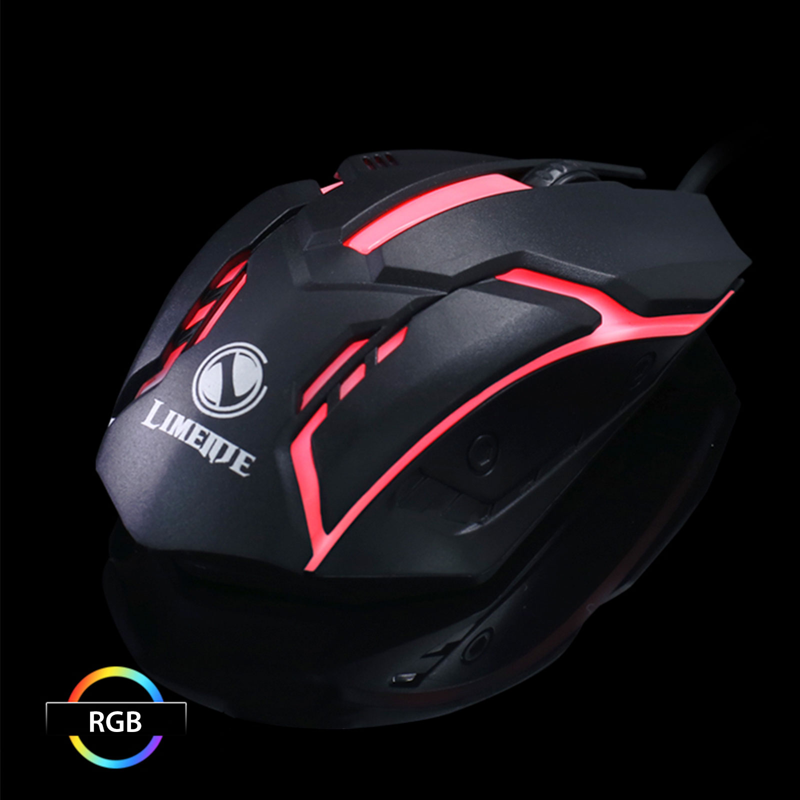 mouse รุ่น S1  RGB Gaming Mouse (เลือกสี ดำ ขาว) ของมีพร้อมส่ง