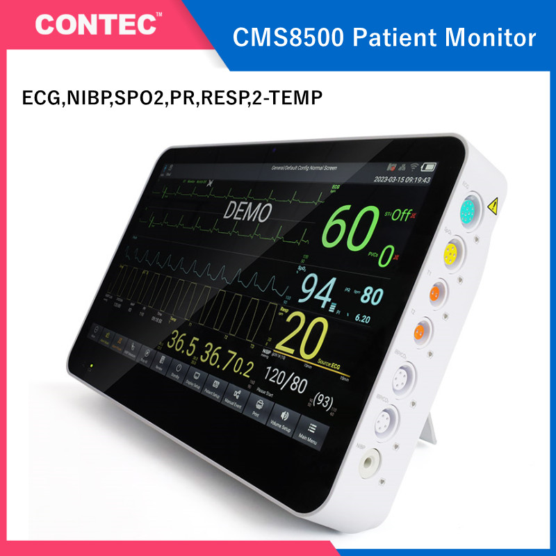 ผลิตภัณฑ์เพื่อสุขภาพ contec cms8500 จอภาพผู้ป่วย ICU CCU 14 "สี TFT LCD แบบสัมผัส ECG,NIBP, SpO2, PR,RESP, รถพยาบาล 2-temp ราคา 26,644 บาท*ส่งฟรี