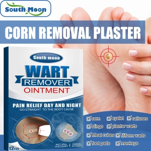 สินค้า south moon   Wart &Corn remover pads แผ่นแปะตาปลา[12แผ่น/กล่อง]ตาปลา(สติกเกอร์ตาปลา แคลลัส และสถานะต่างๆ)