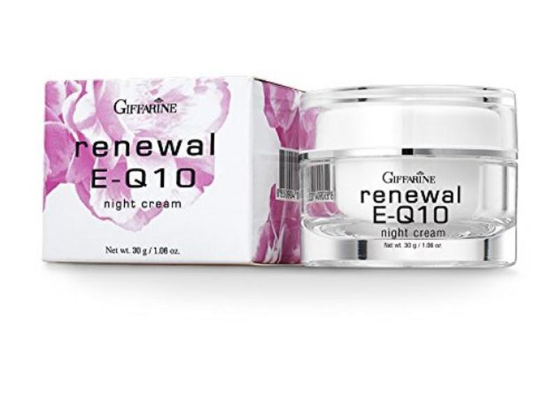 Giffarine ครีมบำรุงผิวหน้าและรอบดวงตาสำหรับกลางคืน Renewal E Q10 Night Cream 1 กระปุก30 กรัม : image Giffarine ครีมบำรุงผิวหน้าและรอบดวงตาสำหรับกลางคืน Renewal E Q10 Night Cream 1 กระปุก30 กรัม