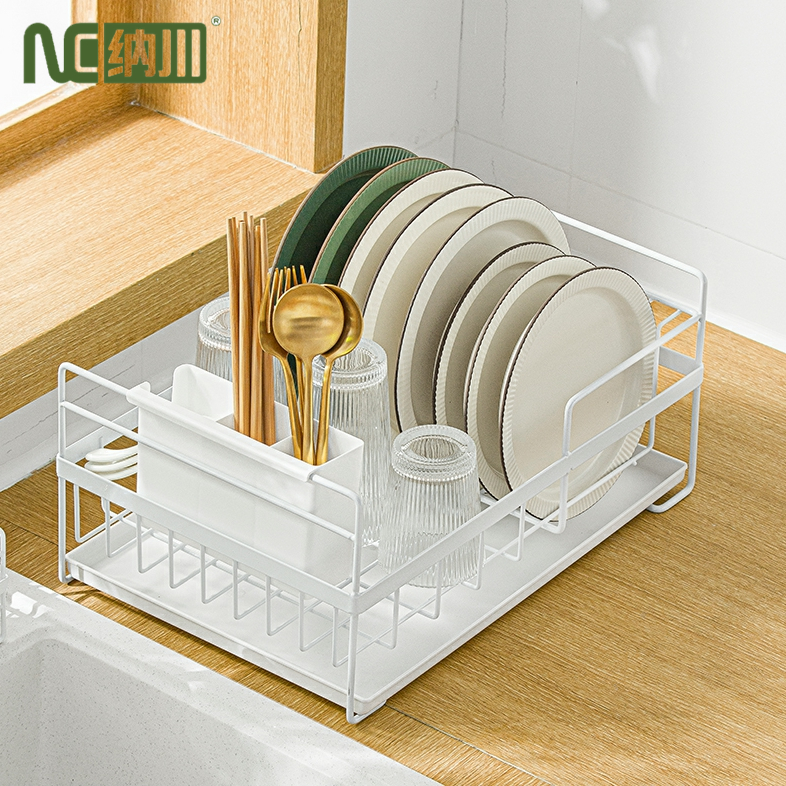 NaChuan ที่คว่ำชามจาน ที่คว่ำจาน ชั้นวางจาน ที่วางจาน ชั้นวางจานระบายน้ำ ชั้นเดียว ชั้นวางท่อระบายน้ำ ชั้นวางของในครัว Dish Drainer Single Layer ราคา 468 บาท*ส่งฟรี