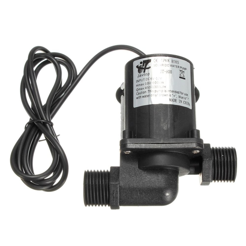 2pcs DC 12V 1000L/H Electric / Solar Brushless Motor Water Pump Aquarium Fountain New - intl