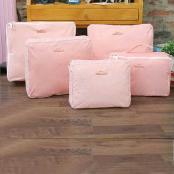 5 in 1 Multifunctional Collapsible Travel Storage Bag Organizer BagPink
