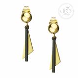 555jewelry ต่างหูสตั๊ดแบบห้อย ดีไซน์Modern แฟชั่น รุ่น MNC-ER765 (ER56) ต่างหู ต่างหูแฟชั่น ต่างหูหนีบ ต่างหูทอง ต่างหูเงิน ต่างหูผู้หญิง ราคา 225 บาท*ส่งฟรี