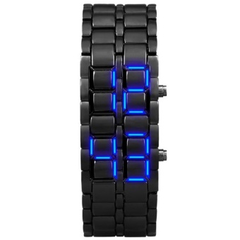 ต้องการขายด่วน Aidis Water Resistant Electronic Second Generation Binary LED Digital Watch Men Lava Stainless Steel Wristband Black Blue เปรียบเทียบราคา Aidis Water Resistant Electronic Second Generation Binary LED Digital Watch Men Lava Stainless Steel Wristband Black Blue