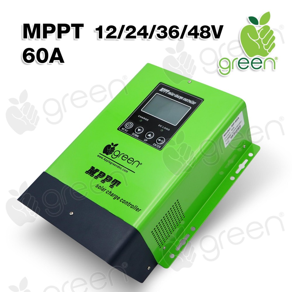 ขาย Applegreen MPPT Solar Control charger 12V-48V 60A Auto detection Efficiency 99% ใช้กับระบบโซล่าเซลล์ แบตเตอรี่ อินเวอร์เตอร์ พลังงานแสงอาทิตย์