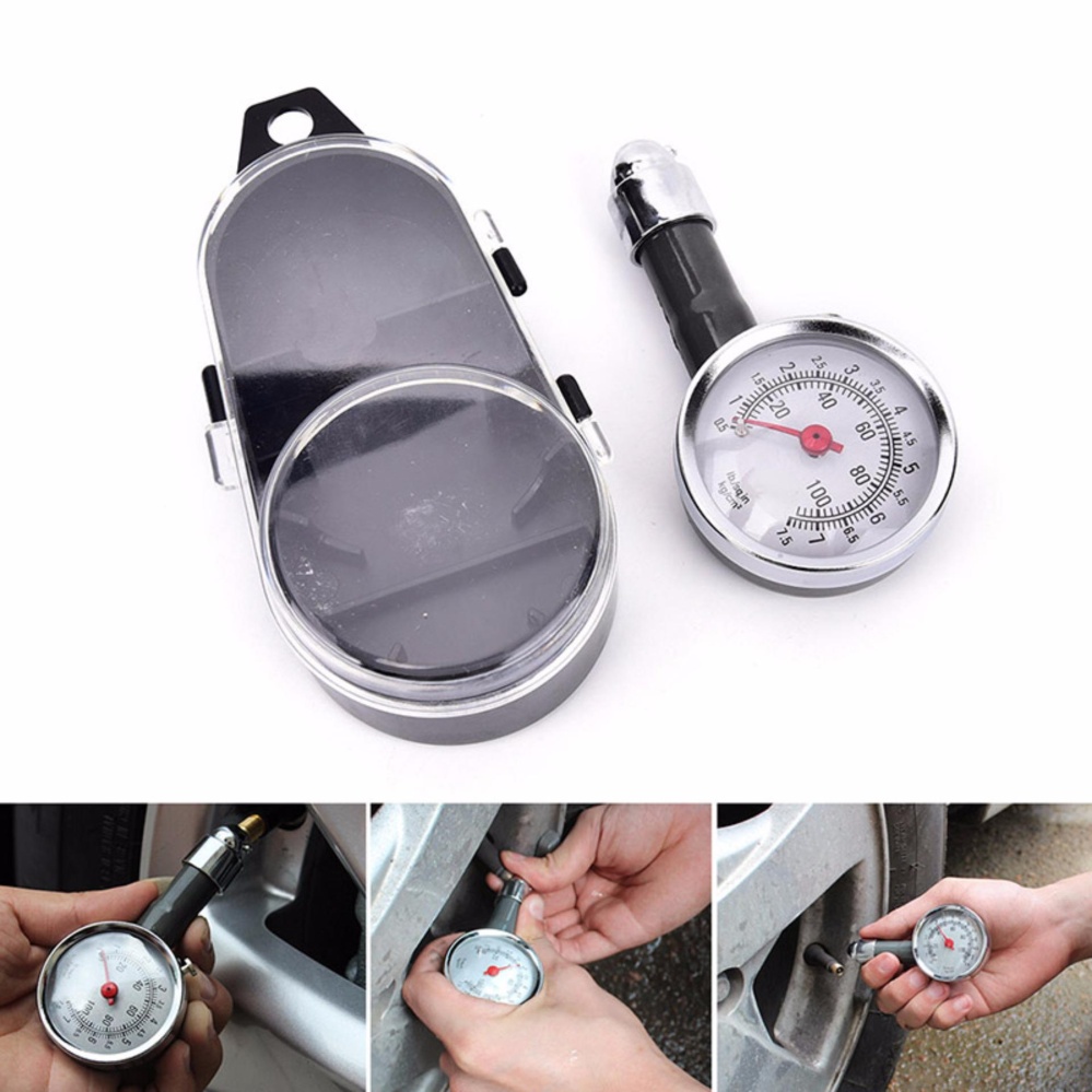 Auto Motor Car Truck Bike Tyre Tire Air Pressure Gauge Dial Meter Vehicle - intl