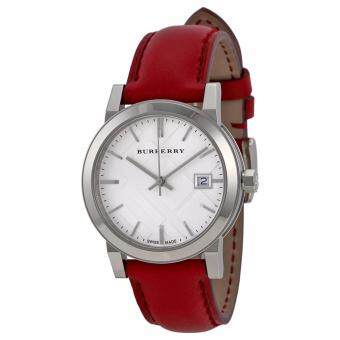 ซื้อ/ขาย Burberry Women s Watch Red Leather Strap BU9129(Black)