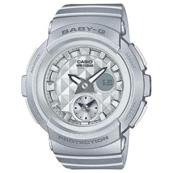 Casio Baby-G นาฬิกาข้อมือผู้หญิง สายเรซิ่น รุ่น BGA-195-8A - สีเงิน Casio Baby-G นาฬิกาข้อมือผู้หญิง สายเรซิ่น รุ่น BGA-195-8A - สีเงิน