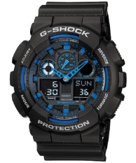 Casio G-Shock นาฬิกาข้อผู้ชาย สายเรซิน รุ่น GA-100-1A2DR - สีดำ