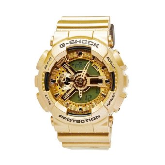 2561 Casio G-Shock นาฬิกาข้อมือผู้ชาย สีทอง สายเรซิ่น รุ่น GA-110GD-9A