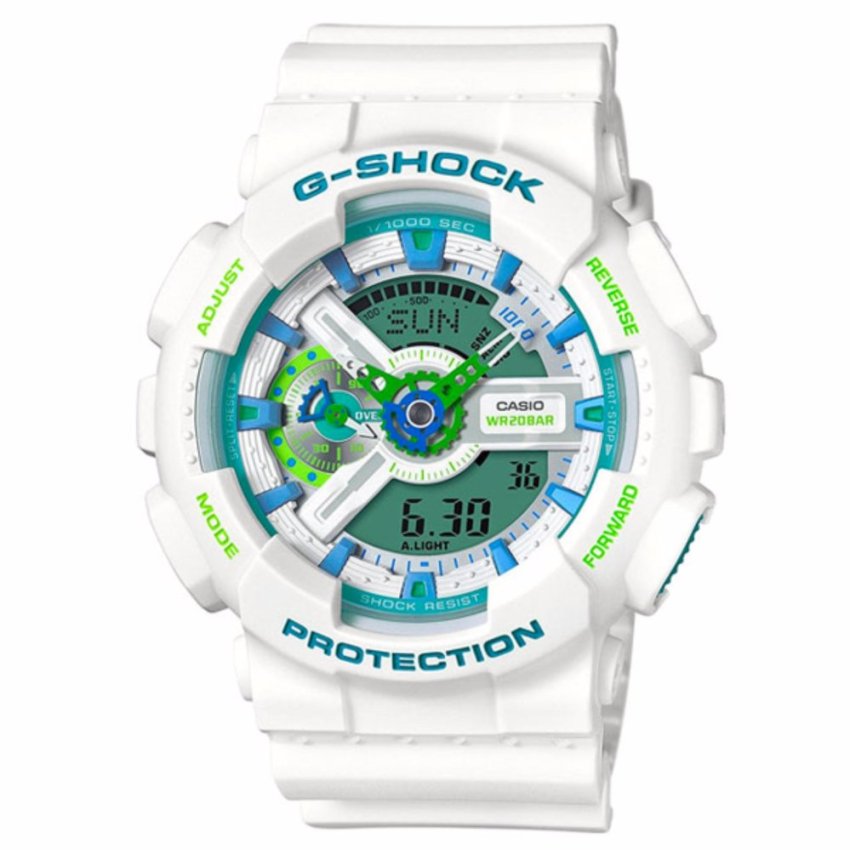 Casio G-Shock นาฬิกาข้อมือผู้ชาย สายเรซิ่น รุ่น GA-110WG-7A - Limited color